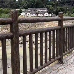 西安仿木护栏_水泥护栏_生态护栏——毅力景观款式多样