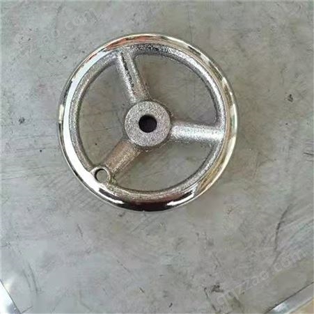 航润机械 3 4 5 6寸花边手轮 实心重型手轮 圆形手轮 铸铁镀铬