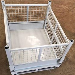 周转箱 折叠式仓储笼 可堆垛铁笼 定制铁框 移动式金属网格箱