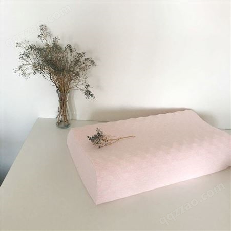 千畅米 纯色简约针织枕皮 乳胶枕套订制 单人枕头套