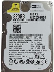 西部数据WD3200BUDT放货2.5寸西数蓝盘320G超薄5400转笔记本硬盘