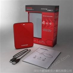 东芝（TOSHIBA）2.5英寸 分享系列 移动硬盘（USB3.0）500G 红色