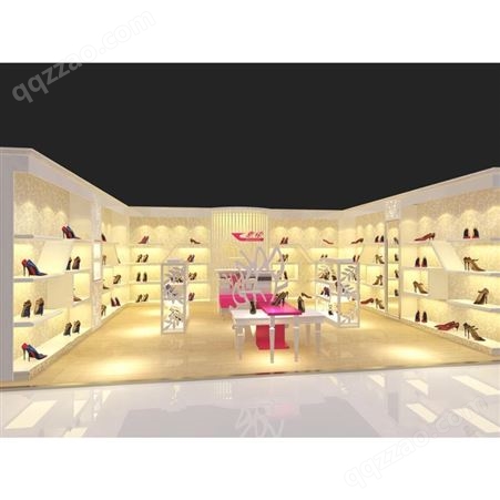 杭州皮具展柜 皮鞋展示柜 皮具展示道具 箱包陈列柜 男女鞋展柜 免费尺量 出布置图