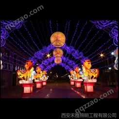 春节亮化工程设计，节日氛围营造，西安禾雅照明