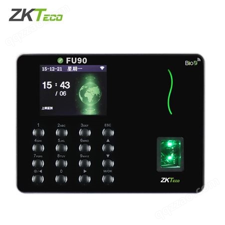 ZKTeco熵基科技 指纹识别考勤机打卡机 wifi无线服服云服务FU90