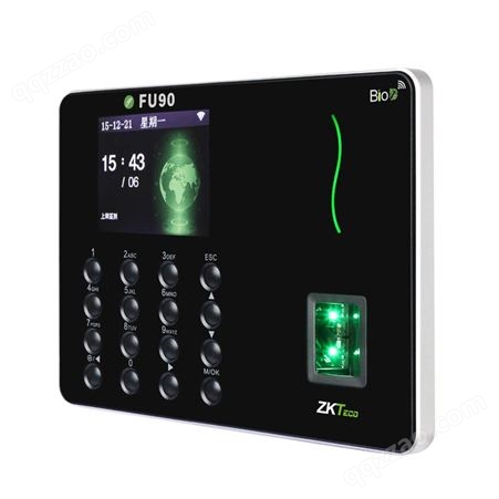 ZKTeco熵基科技 指纹识别考勤机打卡机 wifi无线服服云服务FU90