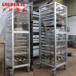 现货面包也需要口罩18层全封闭式铝合金饼盘架金色蛋糕烤盘架送货