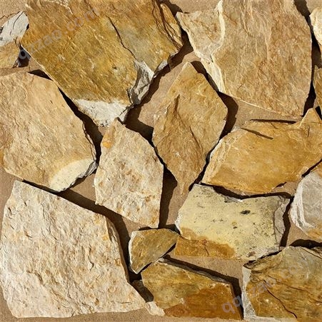 冰裂纹网贴石园林绿地铺路石   墙面粘接环境石材