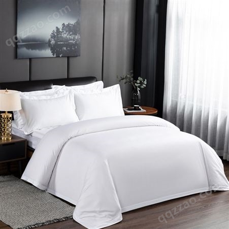 可定制  酒店床品布草  60S 柔软舒适 酒店布草床上用品四件套  纯棉