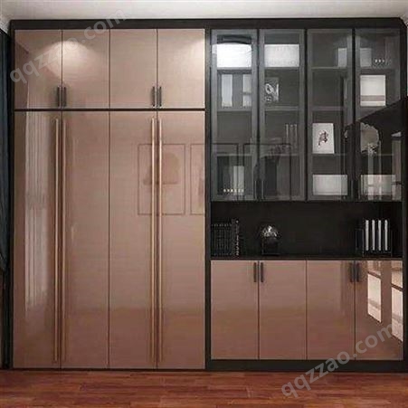 全铝高光pet板 铝唯厨房简欧整体橱柜门板定做 酒店公寓衣柜家具专用 规格多种定制