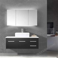 铝唯简约全铝卫浴柜 壁挂式浴室柜 铝合金洗手台来图定制