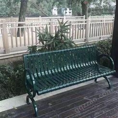 生产出售 北京靠背椅 天津室外公园椅 社区庭院小区休闲铁艺长排椅 规格多样