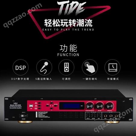Hivi/惠威 HD-9300卡拉OK功放大功率KTV合并式混响器