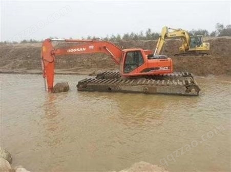 河道清淤挖掘机出租 怒江水上挖机出租服务