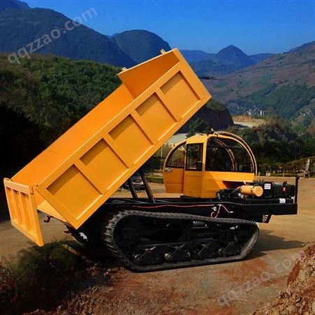 8吨爬山虎运输车 工程10吨履带式混凝土翻斗车