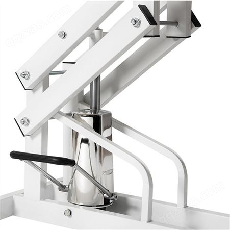 不锈钢吊杆防滑桌面大号液压升降美容桌修毛方桌生产供应