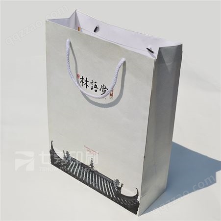 七秀印刷手提袋定制l高档企业宣传皮纸袋定做购物包装化妆礼品袋