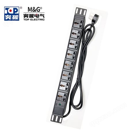 突破（M&G）PDU机柜插排插座/16A输入4000W/2.5平方线3米