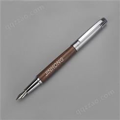 木纹金属钢笔教师学生练字商务办公高档金属签字笔可定制LOGO