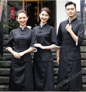 北京怀柔服务员工作服定制女春夏餐厅饭店收银奶茶咖啡店酒店服装
