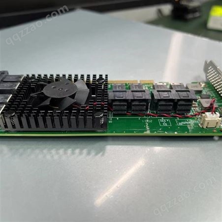 Linkreal 8口U.2转接卡 PCIex16 NVMe固态SSD扩展卡 PLX8749主控