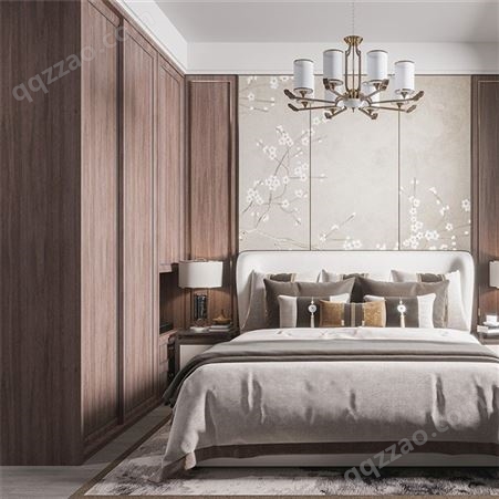 沙发背景护墙板定制 家用实木装饰客厅背景 中式欧式现代烤漆墙板