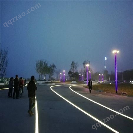 led地砖灯带 七彩音乐跳跳灯 广场公园地面椭圆形灯砖 QY-TG178G