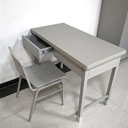 灰白色办公桌 制式宿舍学习桌 制式阅览桌