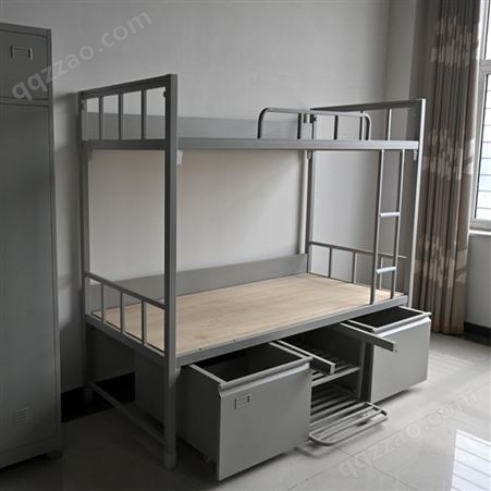 宿舍双层床 钢制上下制式床采购 宿舍双层上下床 优美生产