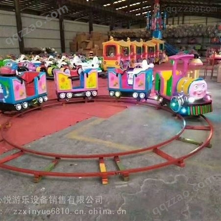 小火车游乐设备多人铁轨转椅玩具