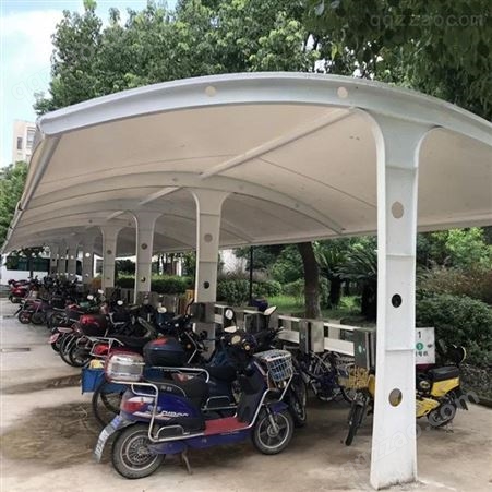 充电桩膜结构停车棚价格 郑州电动车充电雨棚  品质可靠